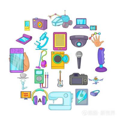 電子設備卡通圖標集的設計之旅